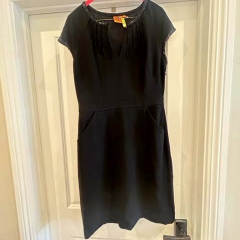 Tori Burch Gia Black Sheath Dress